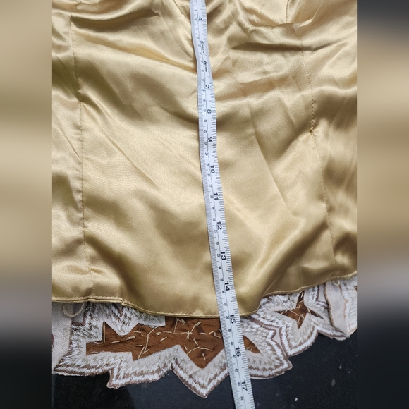 FIESTA 3pc Top Skirt Shawl Sari Style Formal Wedding Evening Set. Brown. Size:2X - Picture 11 of 16